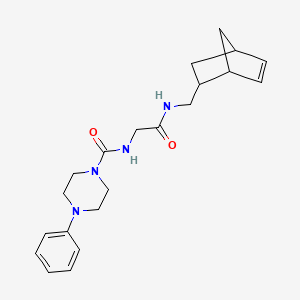 N-{2-[(bicyclo[2.2.1]hept-5-en-2-ylmethyl)amino]-2-oxoethyl}-4-phenylpiperazine-1-carboxamide