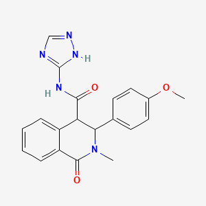 3-(4-methoxyphenyl)-2-methyl-1-oxo-N-(4H-1,2,4-triazol-3-yl)-1,2,3,4-tetrahydroisoquinoline-4-carboxamide