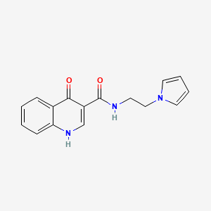 4-hydroxy-N-[2-(1H-pyrrol-1-yl)ethyl]quinoline-3-carboxamide