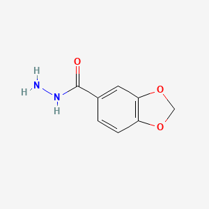 molecular formula C8H8N2O3 B1217058 3,4-Methylenedioxybenzhydrazide CAS No. 22026-39-7