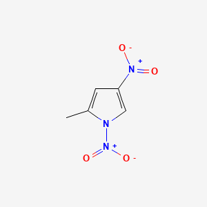 molecular formula C5H5N3O4 B1217060 2-Methyl-1,4-dinitropyrrole CAS No. 75142-42-6