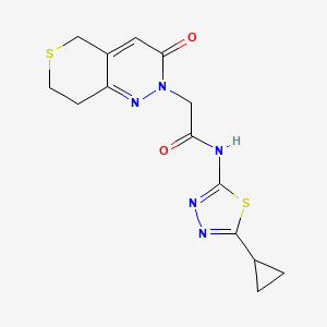 N-(5-cyclopropyl-1,3,4-thiadiazol-2-yl)-2-(3-oxo-3,5,7,8-tetrahydro-2H-thiopyrano[4,3-c]pyridazin-2-yl)acetamide