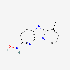 molecular formula C11H10N4O B1217063 2-Hydroxyamino-6-methyldipyrido(1,2-a:3',2'-d)imidazole CAS No. 73341-53-4