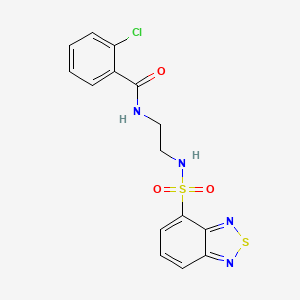 N-{2-[(2,1,3-benzothiadiazol-4-ylsulfonyl)amino]ethyl}-2-chlorobenzamide