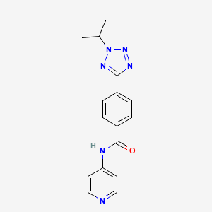 molecular formula C16H16N6O B12170694 4-[2-(propan-2-yl)-2H-tetrazol-5-yl]-N-(pyridin-4-yl)benzamide 