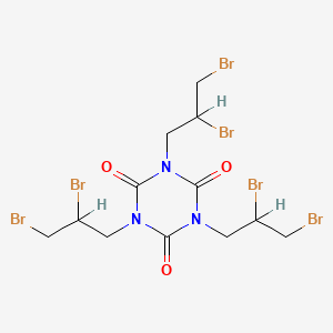 molecular formula C12H15Br6N3O3 B1217071 1,3,5-Tris(2,3-dibromopropyl)-1,3,5-triazinane-2,4,6-trione CAS No. 52434-90-9