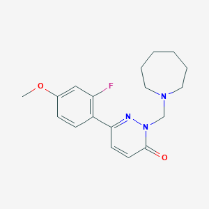 2-(azepan-1-ylmethyl)-6-(2-fluoro-4-methoxyphenyl)pyridazin-3(2H)-one