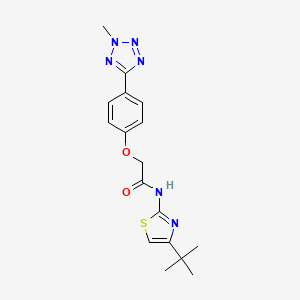 N-(4-tert-butyl-1,3-thiazol-2-yl)-2-[4-(2-methyl-2H-tetrazol-5-yl)phenoxy]acetamide