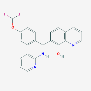 7-{[4-(Difluoromethoxy)phenyl](pyridin-2-ylamino)methyl}quinolin-8-ol