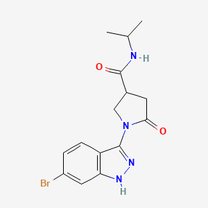 1-(6-bromo-1H-indazol-3-yl)-N-isopropyl-5-oxo-3-pyrrolidinecarboxamide