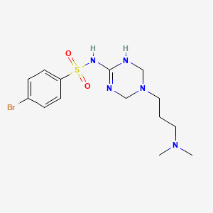 4-bromo-N-{5-[3-(dimethylamino)propyl]-1,4,5,6-tetrahydro-1,3,5-triazin-2-yl}benzenesulfonamide