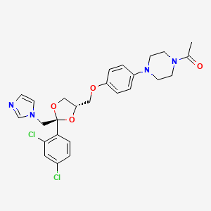 molecular formula C26H28Cl2N4O4 B1217094 (2S,4S)-ketoconazole 