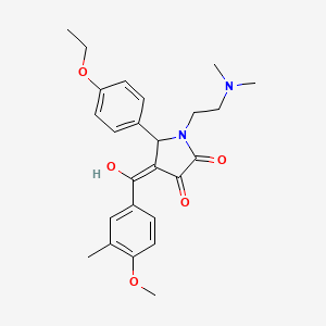 1-[2-(dimethylamino)ethyl]-5-(4-ethoxyphenyl)-3-hydroxy-4-[(4-methoxy-3-methylphenyl)carbonyl]-1,5-dihydro-2H-pyrrol-2-one