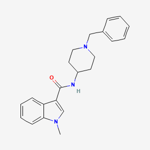 molecular formula C22H25N3O B12170964 N-(1-benzylpiperidin-4-yl)-1-methyl-1H-indole-3-carboxamide 