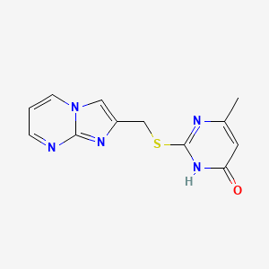 2-((Imidazo[1,2-a]pyrimidin-2-ylmethyl)thio)-6-methylpyrimidin-4-ol