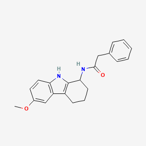 N-(6-methoxy-2,3,4,9-tetrahydro-1H-carbazol-1-yl)-2-phenylacetamide