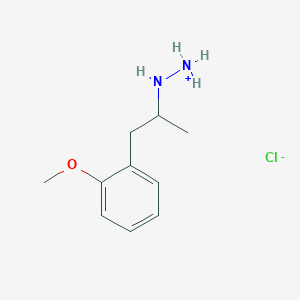 molecular formula C10H17ClN2O B012171 1-(o-Methoxy-alpha-methylphenethyl)hydrazine hydrochloride CAS No. 102571-01-7