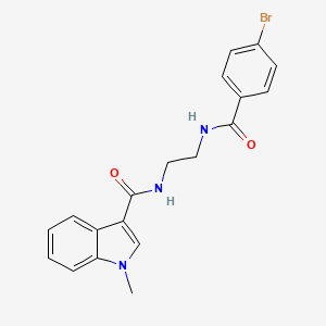 N-(2-{[(4-bromophenyl)carbonyl]amino}ethyl)-1-methyl-1H-indole-3-carboxamide