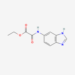 molecular formula C11H11N3O3 B12171017 ethyl (1H-benzimidazol-5-ylamino)(oxo)acetate 