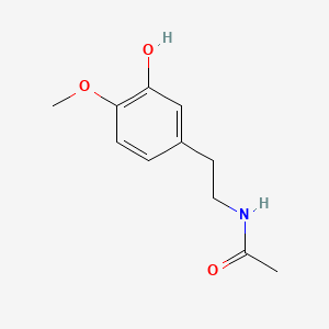 molecular formula C11H15NO3 B1217102 N-[2-(3-羟基-4-甲氧基苯基)乙基]乙酰胺 CAS No. 19456-85-0