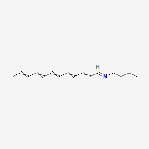 molecular formula C16H23N B1217103 N-butyldodeca-2,4,6,8,10-pentaen-1-imine 