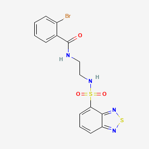 N-{2-[(2,1,3-benzothiadiazol-4-ylsulfonyl)amino]ethyl}-2-bromobenzamide