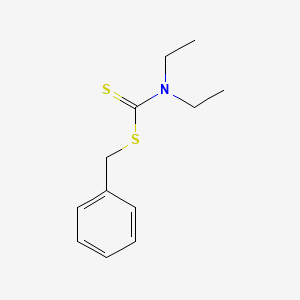 molecular formula C12H17NS2 B1217104 Benzyl diethyldithiocarbamate CAS No. 3052-61-7
