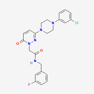 2-{3-[4-(3-chlorophenyl)piperazin-1-yl]-6-oxopyridazin-1(6H)-yl}-N-(3-fluorobenzyl)acetamide