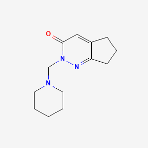 molecular formula C13H19N3O B12171085 2-(piperidin-1-ylmethyl)-2,5,6,7-tetrahydro-3H-cyclopenta[c]pyridazin-3-one 