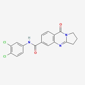 N-(3,4-dichlorophenyl)-9-oxo-1,2,3,9-tetrahydropyrrolo[2,1-b]quinazoline-6-carboxamide