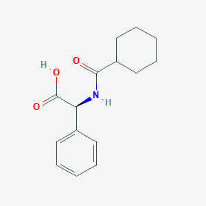 molecular formula C15H19NO3 B1217111 N-Cyclohexanoyl-2-phenylglycine CAS No. 28172-57-8