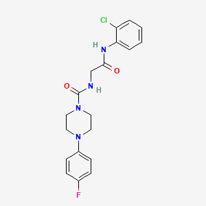 molecular formula C19H20ClFN4O2 B12171158 N-{2-[(2-chlorophenyl)amino]-2-oxoethyl}-4-(4-fluorophenyl)piperazine-1-carboxamide 