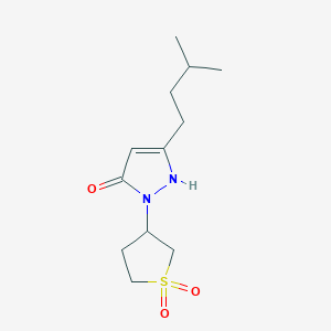 1-(1,1-dioxidotetrahydrothiophen-3-yl)-3-(3-methylbutyl)-1H-pyrazol-5-ol