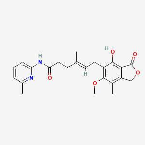 (4E)-6-(4-hydroxy-6-methoxy-7-methyl-3-oxo-1,3-dihydro-2-benzofuran-5-yl)-4-methyl-N-(6-methylpyridin-2-yl)hex-4-enamide