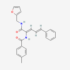 N-{(1Z,3E)-1-[(Furan-2-ylmethyl)-carbamoyl]-4-phenyl-buta-1,3-dienyl}-4-methyl-benzamide