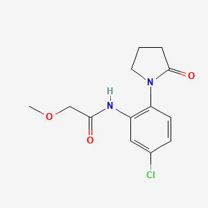 N-[5-chloro-2-(2-oxopyrrolidin-1-yl)phenyl]-2-methoxyacetamide