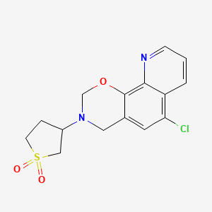 6-chloro-3-(1,1-dioxidotetrahydrothiophen-3-yl)-3,4-dihydro-2H-[1,3]oxazino[5,6-h]quinoline