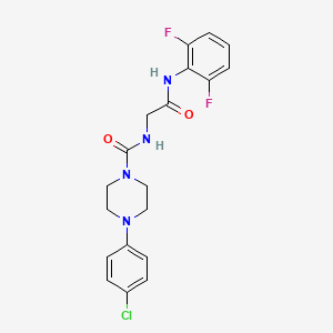 4-(4-chlorophenyl)-N-{2-[(2,6-difluorophenyl)amino]-2-oxoethyl}piperazine-1-carboxamide