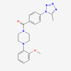 [4-(2-methoxyphenyl)piperazin-1-yl][4-(5-methyl-1H-tetrazol-1-yl)phenyl]methanone