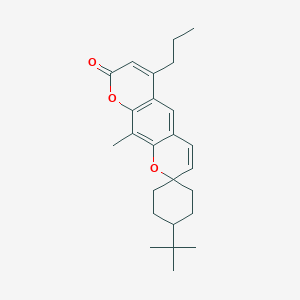 4-tert-butyl-10'-methyl-6'-propyl-8'H-spiro[cyclohexane-1,2'-pyrano[3,2-g]chromen]-8'-one