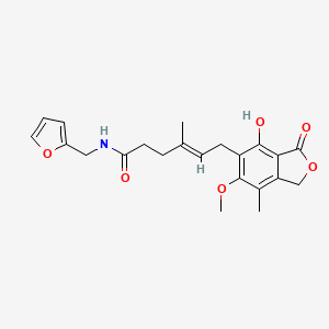 (4E)-N-(furan-2-ylmethyl)-6-(4-hydroxy-6-methoxy-7-methyl-3-oxo-1,3-dihydro-2-benzofuran-5-yl)-4-methylhex-4-enamide