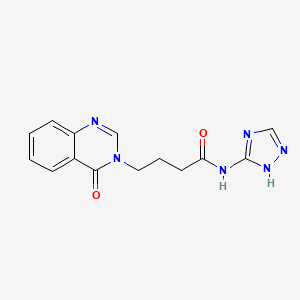 4-(4-oxoquinazolin-3(4H)-yl)-N-(4H-1,2,4-triazol-3-yl)butanamide