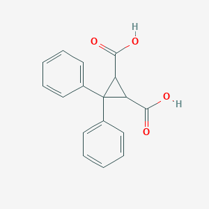 molecular formula C17H14O4 B12171831 3,3-diphenylcyclopropane-1,2-dicarboxylic Acid 