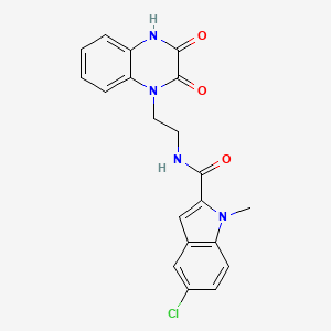 5-chloro-N-(2-(3-hydroxy-2-oxoquinoxalin-1(2H)-yl)ethyl)-1-methyl-1H-indole-2-carboxamide