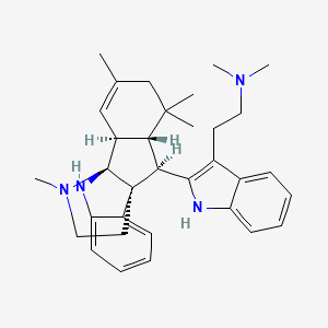molecular formula C33H42N4 B1217189 Auricularine CAS No. 73706-32-8