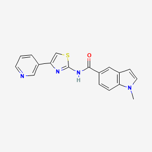 1-methyl-N-(4-(pyridin-3-yl)thiazol-2-yl)-1H-indole-5-carboxamide