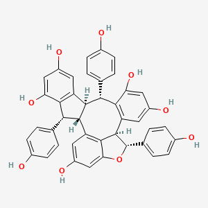 molecular formula C42H32O9 B1217193 Canaliculatol 