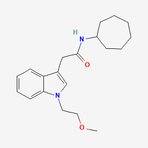 N-cycloheptyl-2-[1-(2-methoxyethyl)-1H-indol-3-yl]acetamide