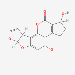 molecular formula C17H14O6 B1217200 Aflatoxin R0 