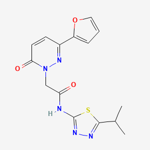 2-(3-(furan-2-yl)-6-oxopyridazin-1(6H)-yl)-N-(5-isopropyl-1,3,4-thiadiazol-2-yl)acetamide